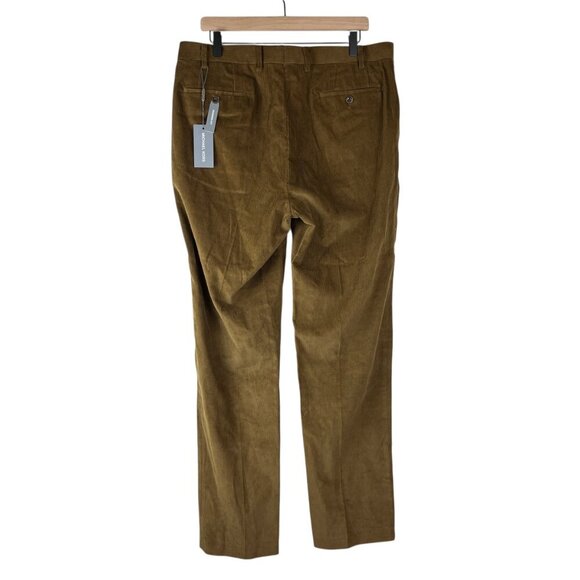 NWT Michael Kors Men Vicuna Brown Modern Fit Corduroy Dress Pants - Picture 6 of 6